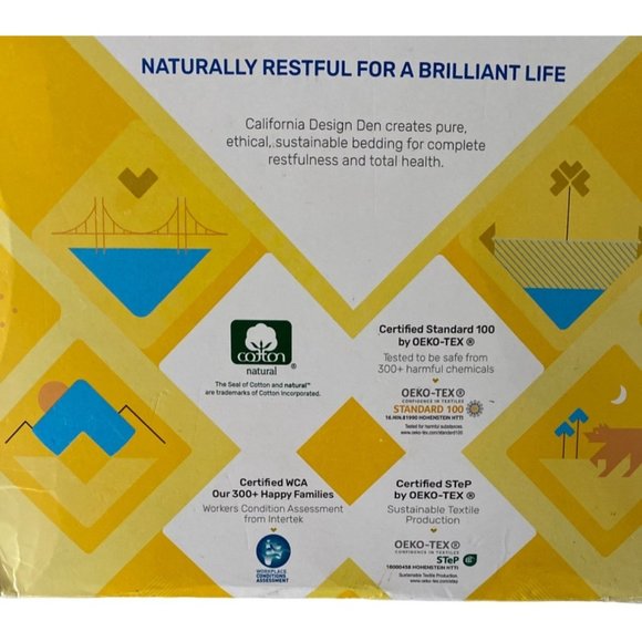 California Design Den Softest 100% Cotton Sheets Queen Set 4 Pc Set 400 Thread C - Picture 2 of 5